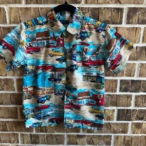 Tion Design Kids' Vintage Car Print Shirt - Multicolor